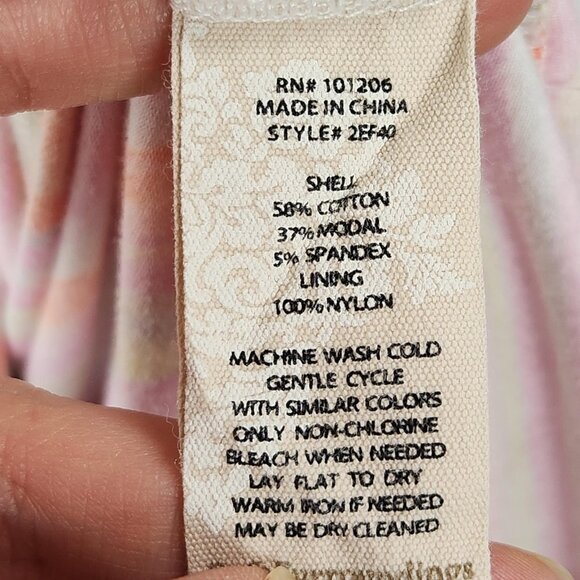 Soft Surroundings Dress Womens Large Pink Maxi V Neck Twist Front Sleeveless - Picture 8 of 10